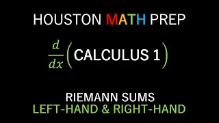 Riemann Sums Left Hand amp Right Hand Approximation [upl. by Novihs559]