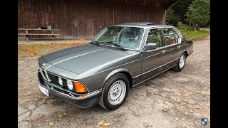 BMW E23 735i w Highline extended leather  Oldenzaal Classics [upl. by Etteneg688]