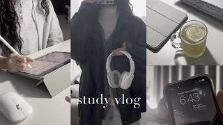 VLOG 가을이 왔다는 건 곧 기말고사 기간이라는 것  카페인으로 연명하다 밤낮 바뀐 대학생 공부 브이로그  무채색 과제 구독자 3만 모닝 루틴 카공 [upl. by Azila]