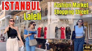 🇹🇷 Istanbul Fatih Laleli Shopping Street Fashion Market City Center Cheap Prices Aksaray 4K [upl. by Anelej]