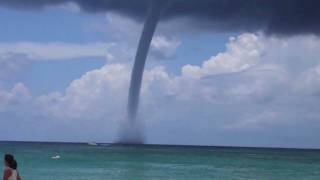 Waterspout Off Grand Cayman Island  7 Mile Beach [upl. by Allemap923]