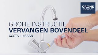 Het bovendeel van de kraan vervangen [upl. by Yderf]