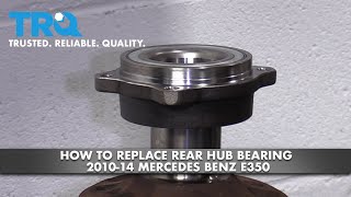 How to Replace Rear Hub Bearing 1014 MercedesBenz E350 [upl. by Ykcaj]