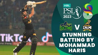 Stunning Batting By Mohammad Haris  Multan Sultans vs Peshawar Zalmi  Match 5  HBL PSL 8  MI2T [upl. by Madelon]