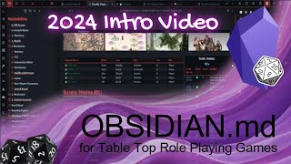 Obsidian  2024 Intro for TTRPG and Worldbuilders [upl. by Gatian]