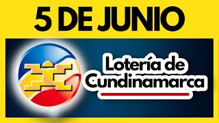 LOTERIA DE CUNDINAMARCA último sorteo del lunes 5 de JUNIO de 2023 ✅ [upl. by Ahsienel]