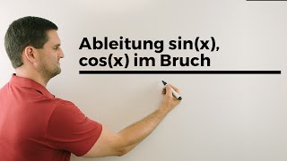 Ableitung sinx cosx im Bruch Quotientenregel  Mathe by Daniel Jung [upl. by Derfnam366]