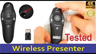 Review of the Generic Amazon Wireless Presenter Remote RF 24GHz USB with laser pointer [upl. by Iztim214]