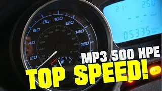 PIAGGIO MP3 500 TOP SPEED  GPS TOP SPEED [upl. by Rianon]