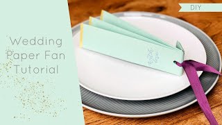 DIY Wedding Fan Tutorial [upl. by Noswad328]