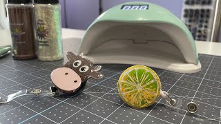 How to Make Badge Reels with UV Resin [upl. by Marcello44]