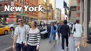 Walking The Streets Of New York   NYC 4k Night Walk  Manhattan Virtual Tour [upl. by Tolecnal]