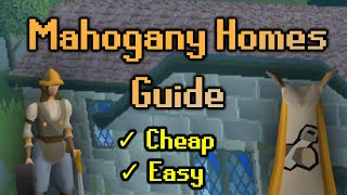 Mahogany Homes Quick Guide OSRS  Construction Training [upl. by Parfitt]