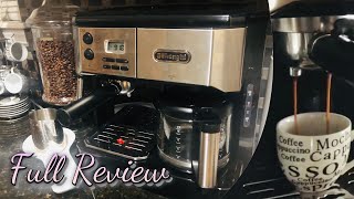 DeLonghi All In One Coffee Maker amp Espresso Machine Review How To Make A Coffee House Drink At Home [upl. by Annawal]