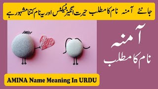 Amina Name Meaning in Urdu and Lucky Number  Amna Naam Ka Matlab [upl. by Grata490]