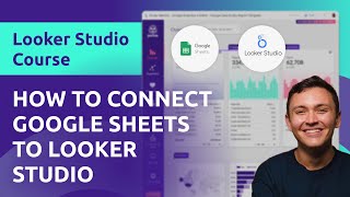 Connect Google Sheets to Google Looker Studio 2023 [upl. by Idnam563]