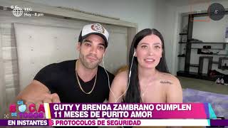 En Boca De Todos Guty Carrera y su novia Brenda Zambrano cumplieron un año de relación [upl. by Jd854]