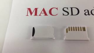 How to insert microSD into apple MACbook MicroSD adapter wwwmemorypackcomtw [upl. by Ealasaid22]