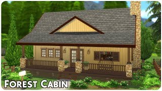 Forest Cabin  The Sims 4 Speed Build [upl. by Morris]