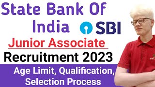 SBI Junior Associates Vacancies 2023  SBI recruitment 2023 complete Detail [upl. by Sehguh516]