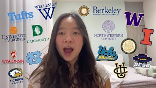 INTERNATIONAL STUDENT COLLEGE DECISION REACTIONS  UCs Top 10s Public Ivies 15 schools [upl. by Nichani431]