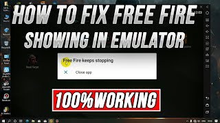 How To fix Free Fire Showing Free Fire Keeps Stopped In Emulator 2023  Free Fire Problem Kaise Fix [upl. by Rube]