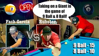 Playing against a giant in the game of 9 ball [upl. by Ert]