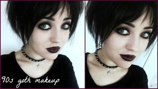 90s Goth Makeup Tutorial [upl. by Akenna592]