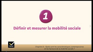 SES cours de Tle  définir et mesurer la mobilité sociale [upl. by Eustace]