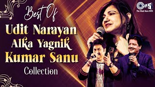 Best Of Alka Yagnik Kumar Sanu Udit Narayan  Bollywood 90s Romantic Hits  90s Hits Video Jukebox [upl. by Myer808]