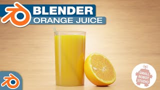 Blender 3D Orange Juice Tutorial [upl. by Cirdahc]