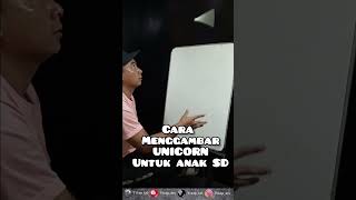 Cara menggambar UNICORN untuk anak SD kelasmenggambaronline art howtodraw [upl. by Acceber]