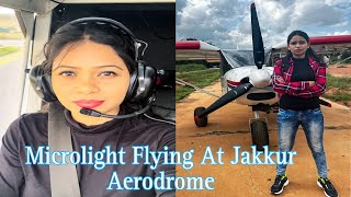 Microlight Flying At Jakkur Aerodrome Bengaluru [upl. by Lerud636]