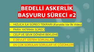 20202021 Bedelli Askerlik En Çok Sorulanlar  Para Yatırma  Edevlet Sorunları [upl. by Namijneb]