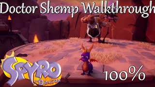 Spyro Reignited Trilogy Doctor Shemp Walkthrough  Gems Dragon amp Perfect Skill Point [upl. by Alegre]