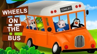 Orange Wheels On The Bus  Nursery Rhymes For Babies  Kids Rhymes By Junior Squad [upl. by Nalepka441]