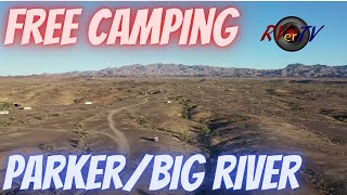 FREE CAMPING Near PARKERBIG RIVER BLM Colorado River Basin [upl. by Curkell]