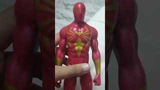 Marvel comics iron spider titan hero action figure review [upl. by Rockwood12]