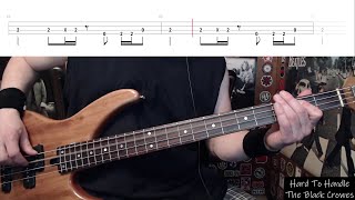 Hard To Handle by The Black Crowes  Bass Cover with Tabs PlayAlong [upl. by Elkin879]