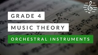 Grade 4 Music Theory  Orchestral Instruments amp Families [upl. by Amikat18]