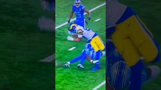 Tyler Higbee scary knee injury vs the Lions football sports subscribe [upl. by Esined]