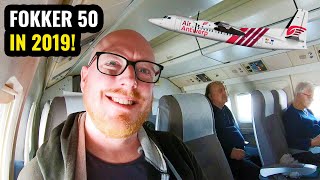 Flying a FOKKER 50 in 2019 Air Antwerp Review [upl. by Ettesel261]