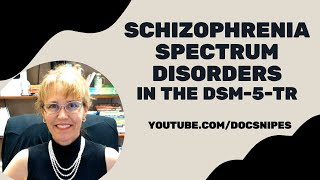 Schizophrenia Spectrum Disorder Diagnosis with DSM5TR Changes [upl. by Ij]