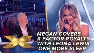 Megan covers X Factor royalty with Leona Lewis One More Sleep  Final  X Factor Celebrity [upl. by Starling]