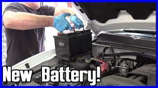 How to Replace the Battery Chevrolet Silverado Suburban Tahoe 53L 20062014 [upl. by Natale487]