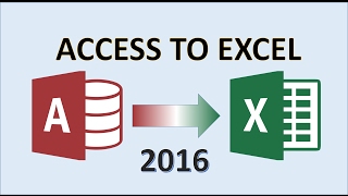 Access to Excel  How to Export Table Data from Access 2016 then Apply Formatting With Tables in MS [upl. by Settera]