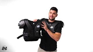 2in1 Shoulder Pads Review By Former Baylor University Running Back Silas Nacita [upl. by Joshia]