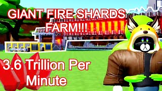 BLOCK TYCOON SPEEDRUN LIFE 28 Using Giant Fire Shard Farm 36 Tril Per Minute BLOCK TYCOON [upl. by Jabez277]