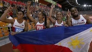 Redemption for Eric Cray PH team in mixed relay  2019 SEA Games [upl. by Harl617]