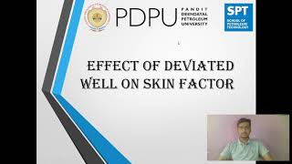 Effect of Deviated well on skin factor [upl. by Pampuch]